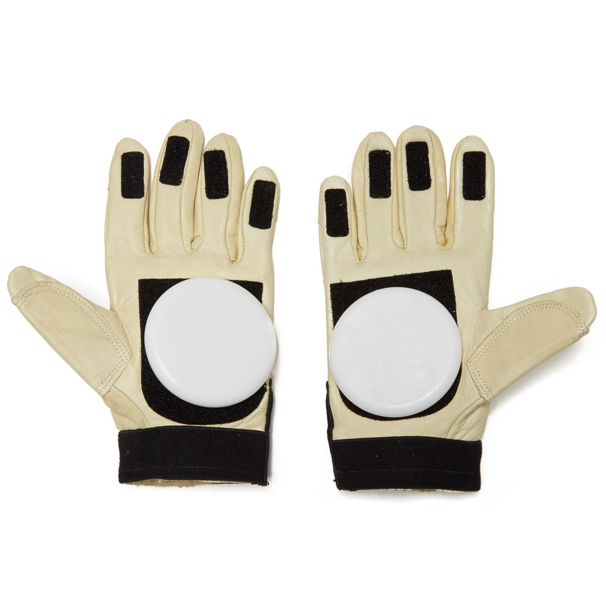 Landyachtz Velcro Fingertip Leather Slide Gloves image 2