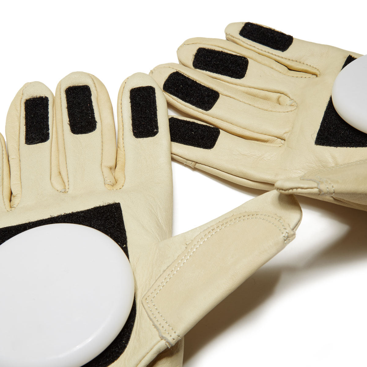 Landyachtz Velcro Fingertip Leather Slide Gloves image 4