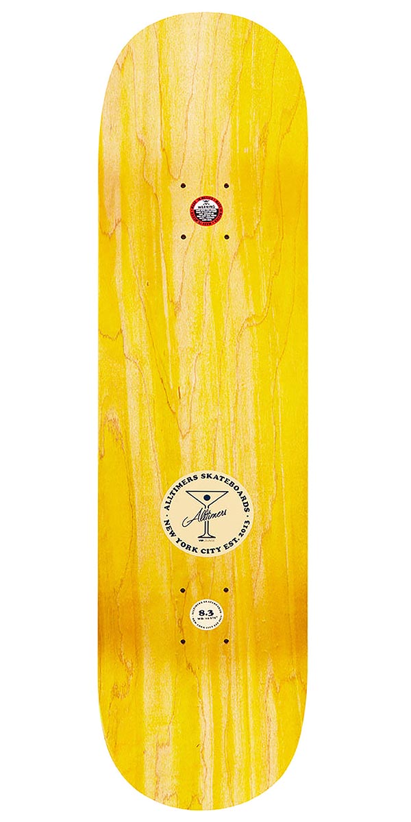 Alltimers Broadway Stoned Skateboard Deck - Lemon/Grape - 8.50