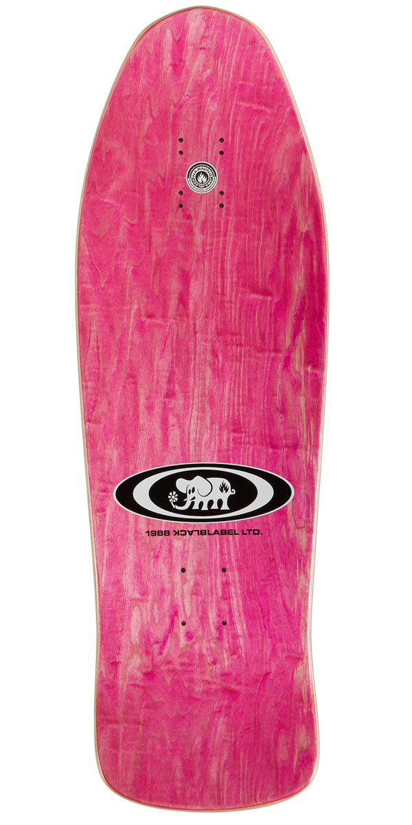 Black Label Thumbhead Oval Custom 12XU Shaped Skateboard Complete - Assorted Stains - 10.00