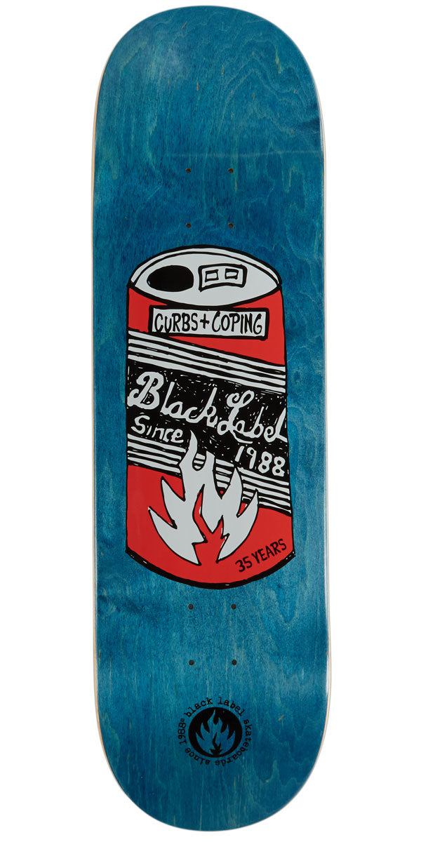Black Label 35 Years Can Skateboard Deck - Assorted Stains - 9.00