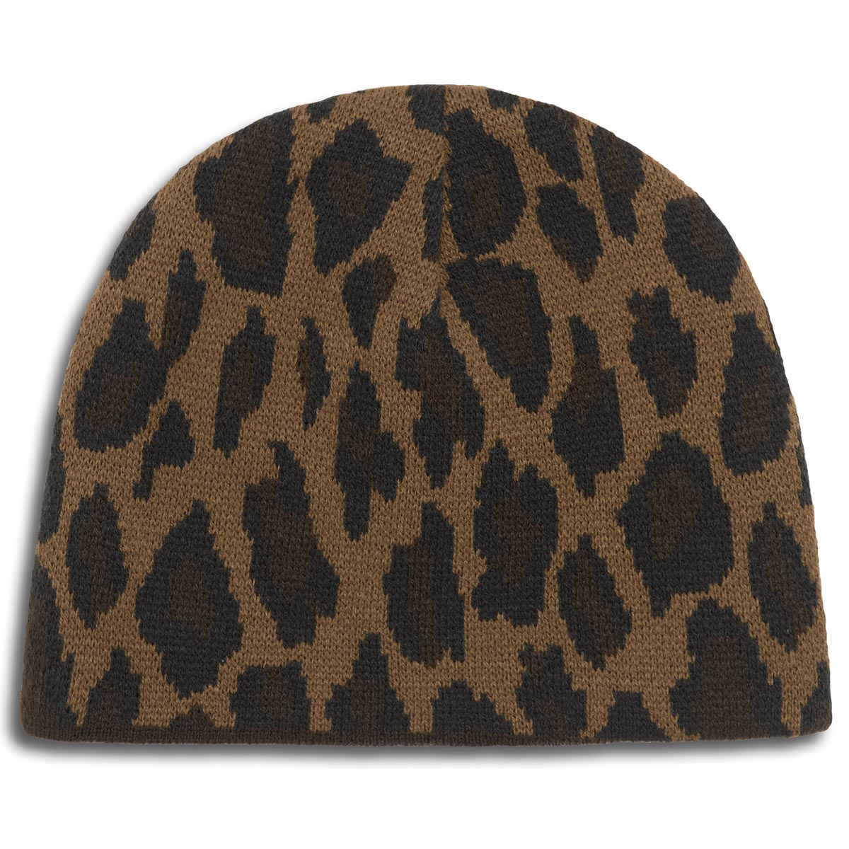 CCS Reversible Leopard Skully Beanie - Brown image 1