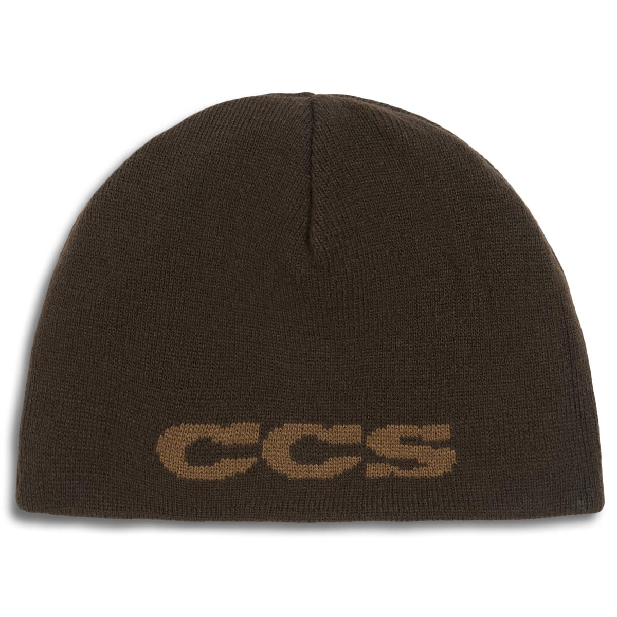 CCS Reversible Leopard Skully Beanie - Brown image 2