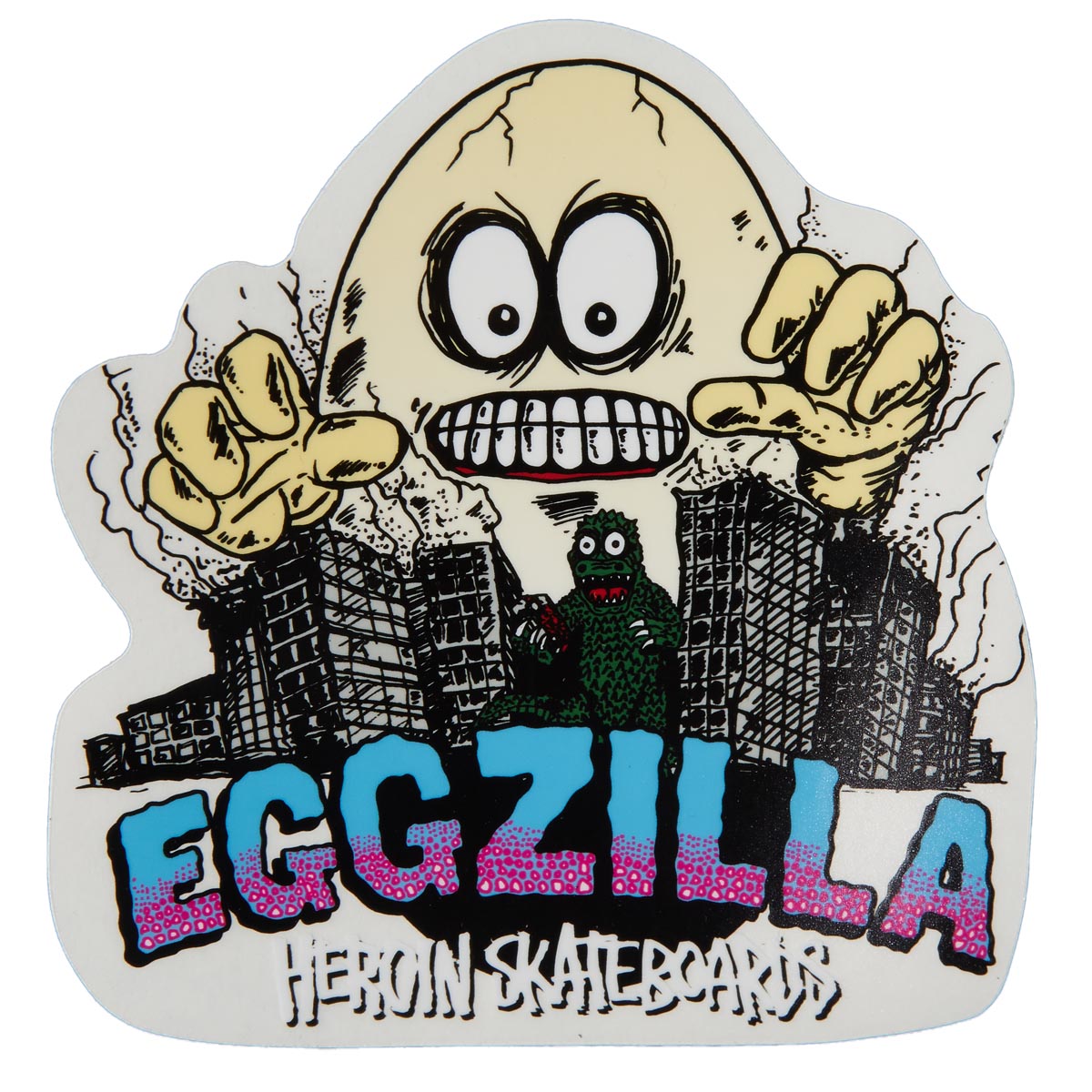 Heroin Eggzilla Sticker - Eggzilla image 1