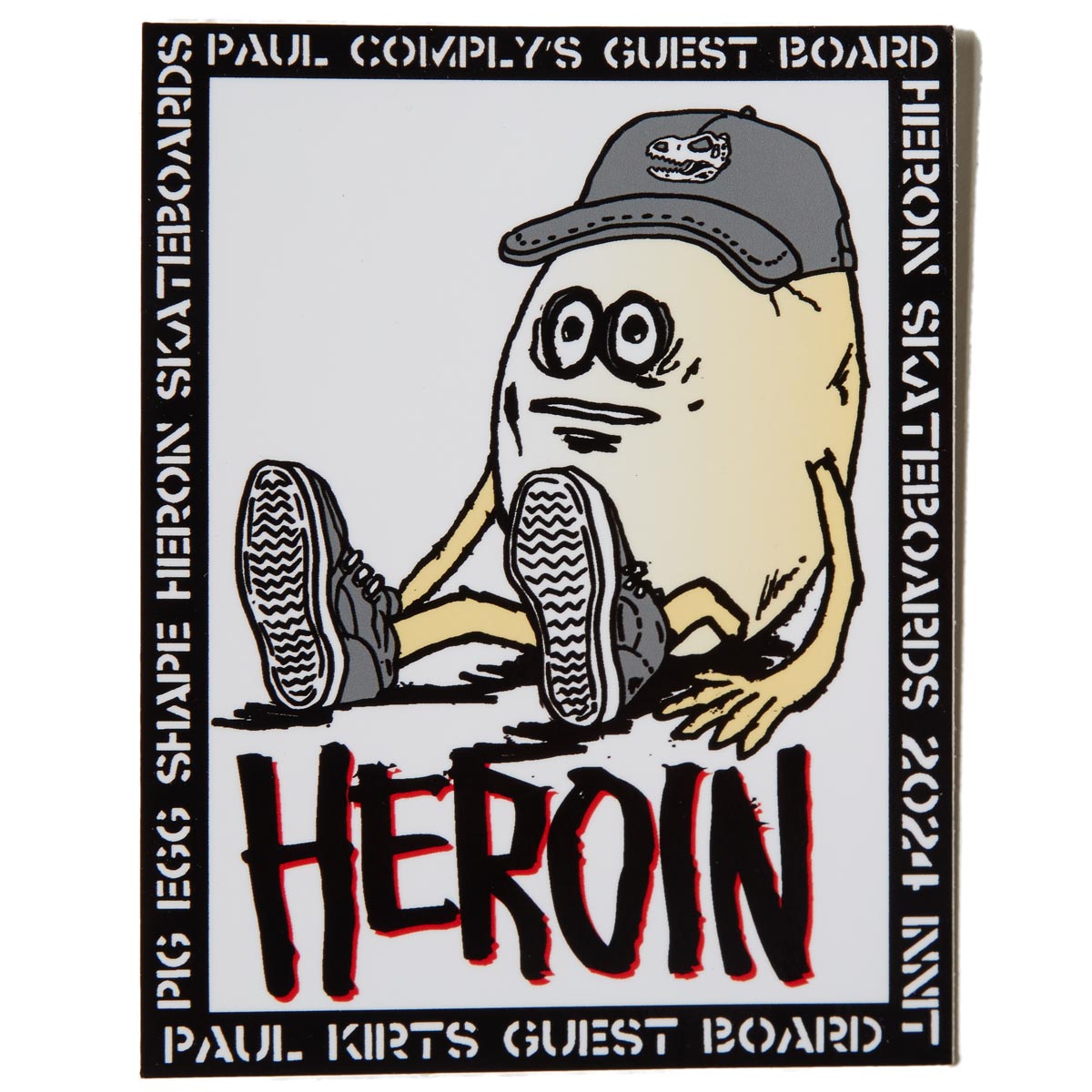 Heroin Eggzilla Sticker - Paul's Egg image 1