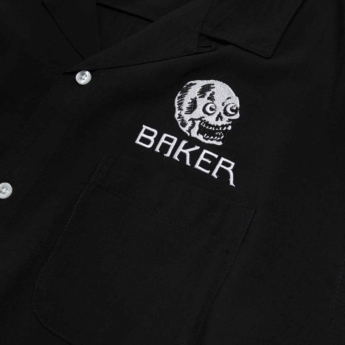 Baker Skull Button Up Shirt - Black image 2