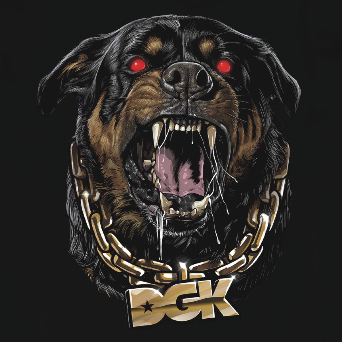 DGK Guard Crewneck Sweatshirt - Black image 2