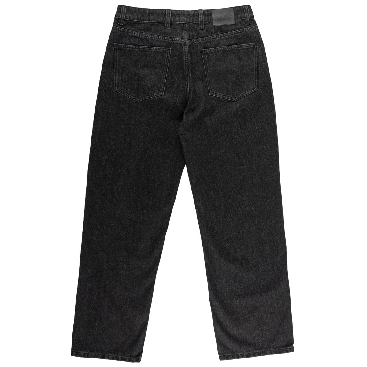 Welcome Immortal Loose Straight Denim Jeans - Washed Black 