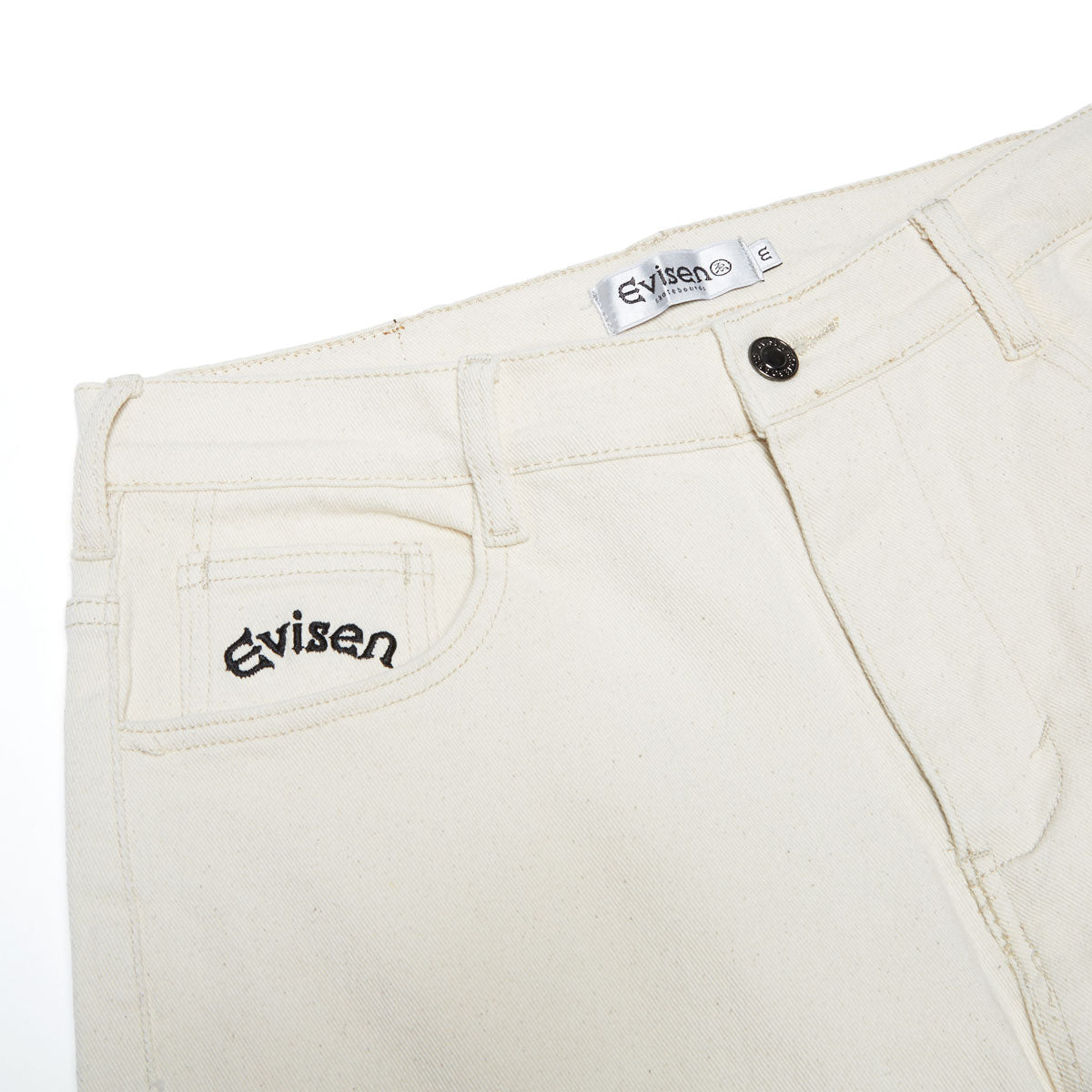 Evisen Eye Fire Jeans - Ecru image 3