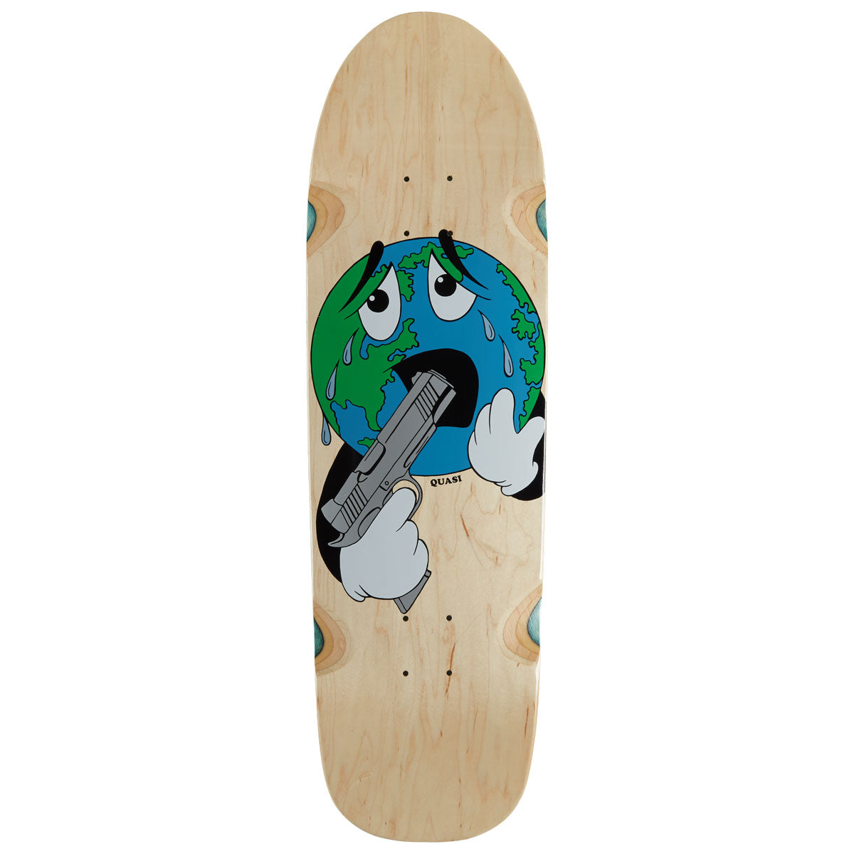 Quasi World Skateboard Deck - Natural - 9.00