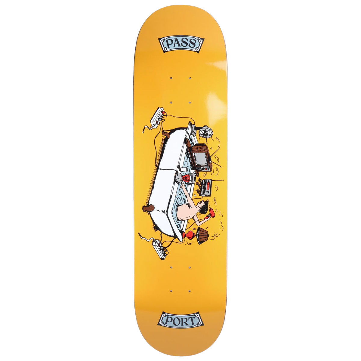 Passport You’re Making Me Nervous Tub Time Skateboard Deck - 8.00