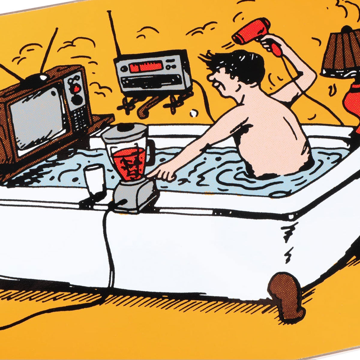 Passport You’re Making Me Nervous Tub Time Skateboard Deck - 8.00