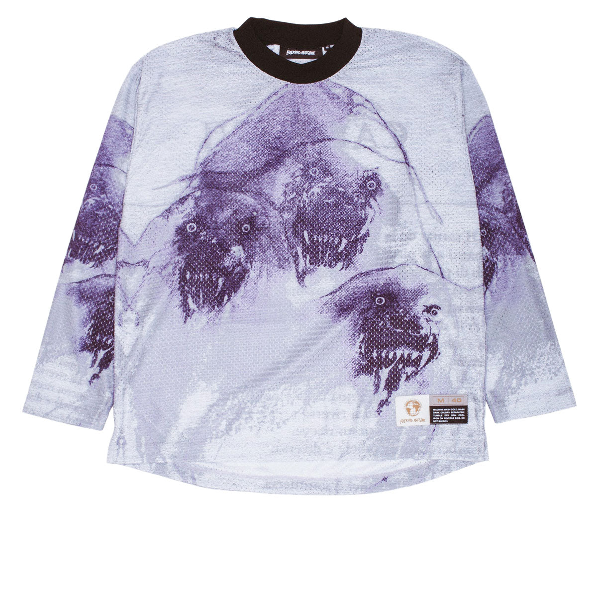 Fucking Awesome Cerberus Moto Long Sleeve Jersey - Purple