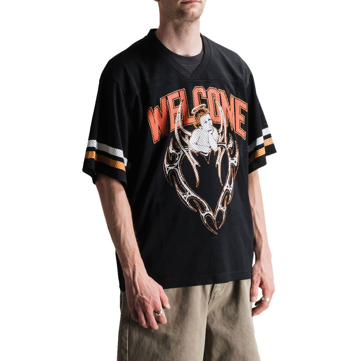 Welcome Cupid Football Jersey - Black image 4