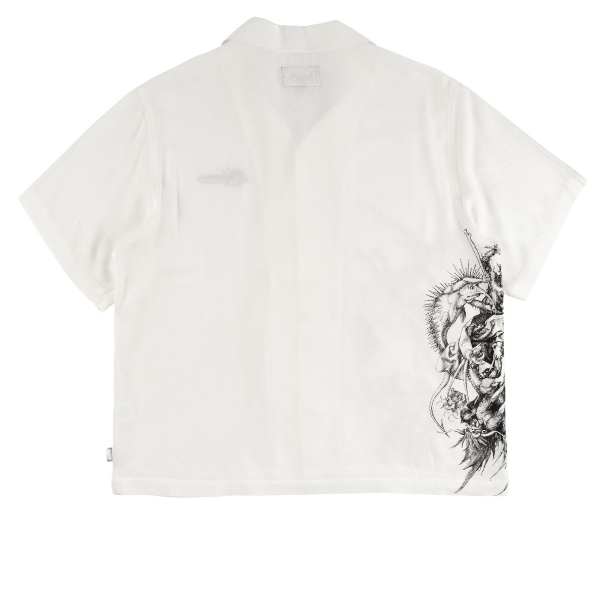 Welcome Torment Printed Linen Shirt - White image 2