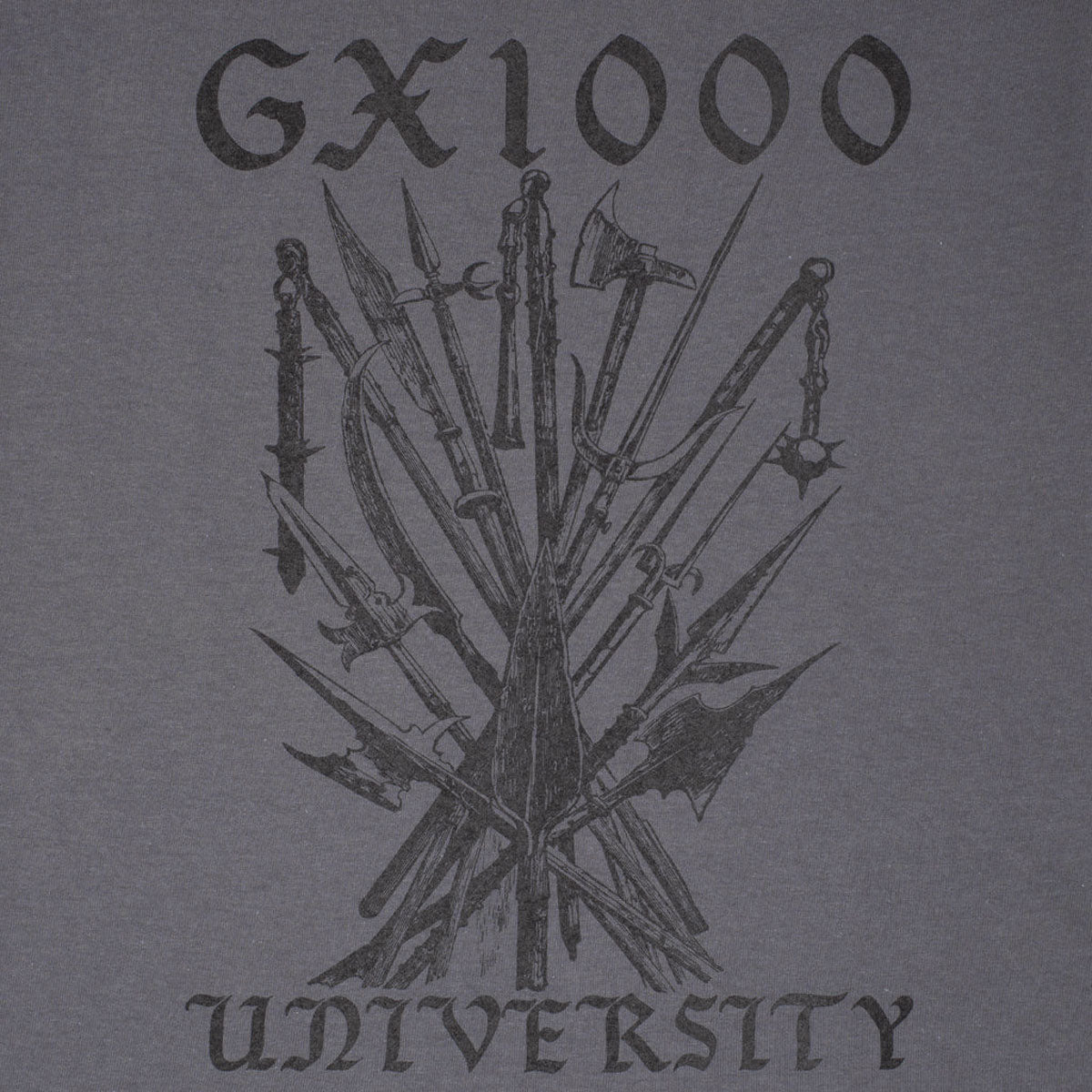 GX1000 University T-Shirt - Charcoal image 2