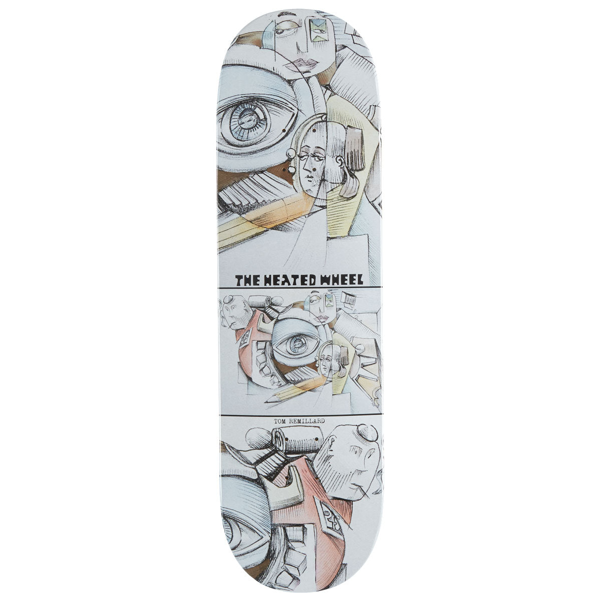 The Heated Wheel Tom Remillard Varied Vision Skateboard Deck - 9.00