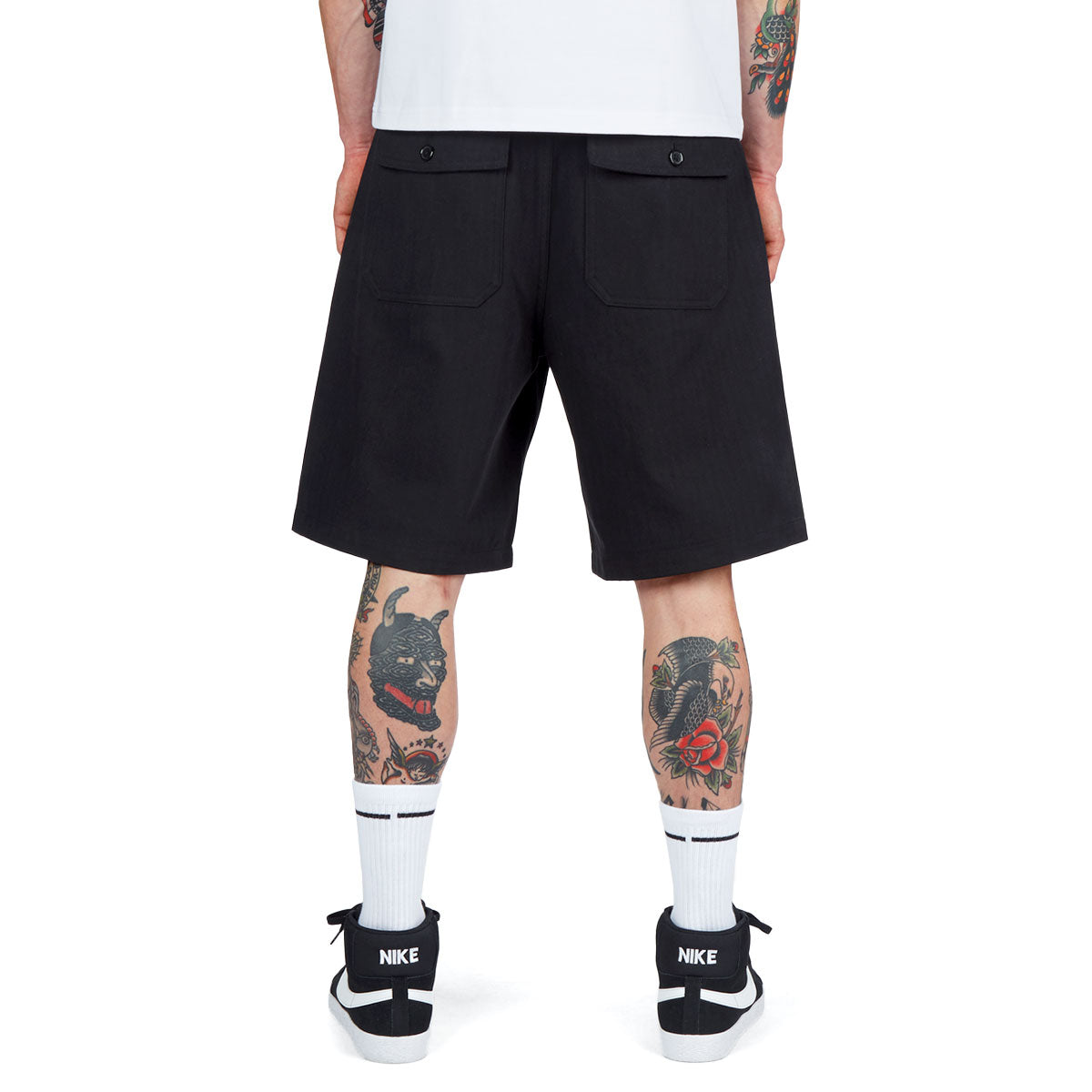CCS Surplus Herringbone Shorts - Black image 4