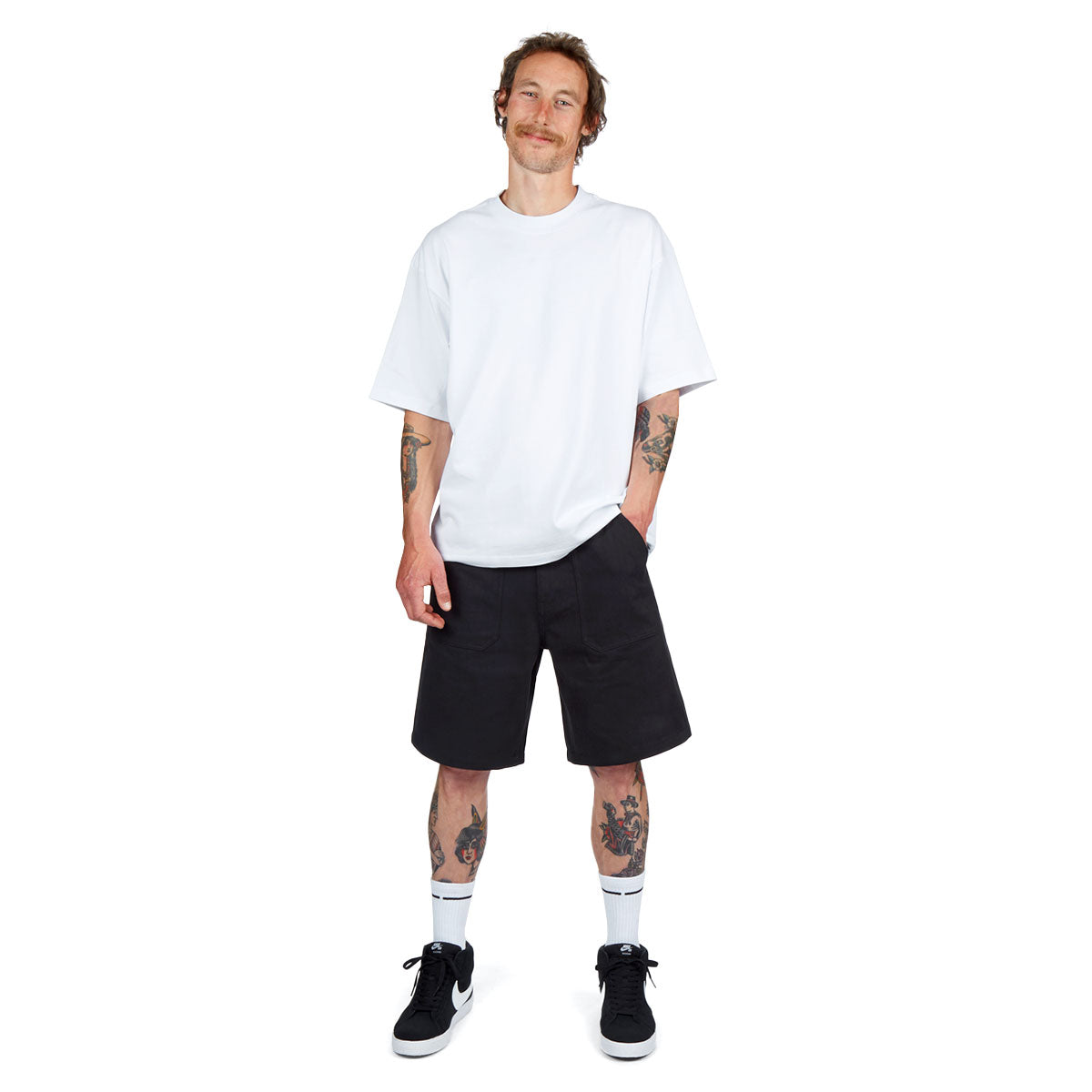 CCS Surplus Herringbone Shorts - Black image 3
