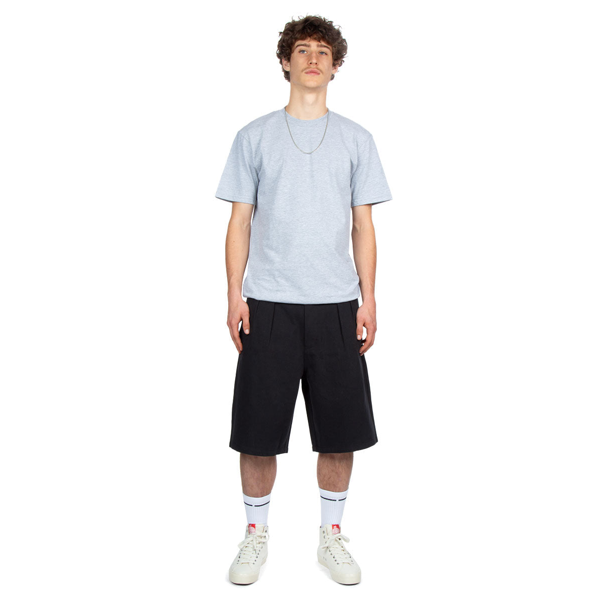CCS Pleated Chino Shorts - Black image 3