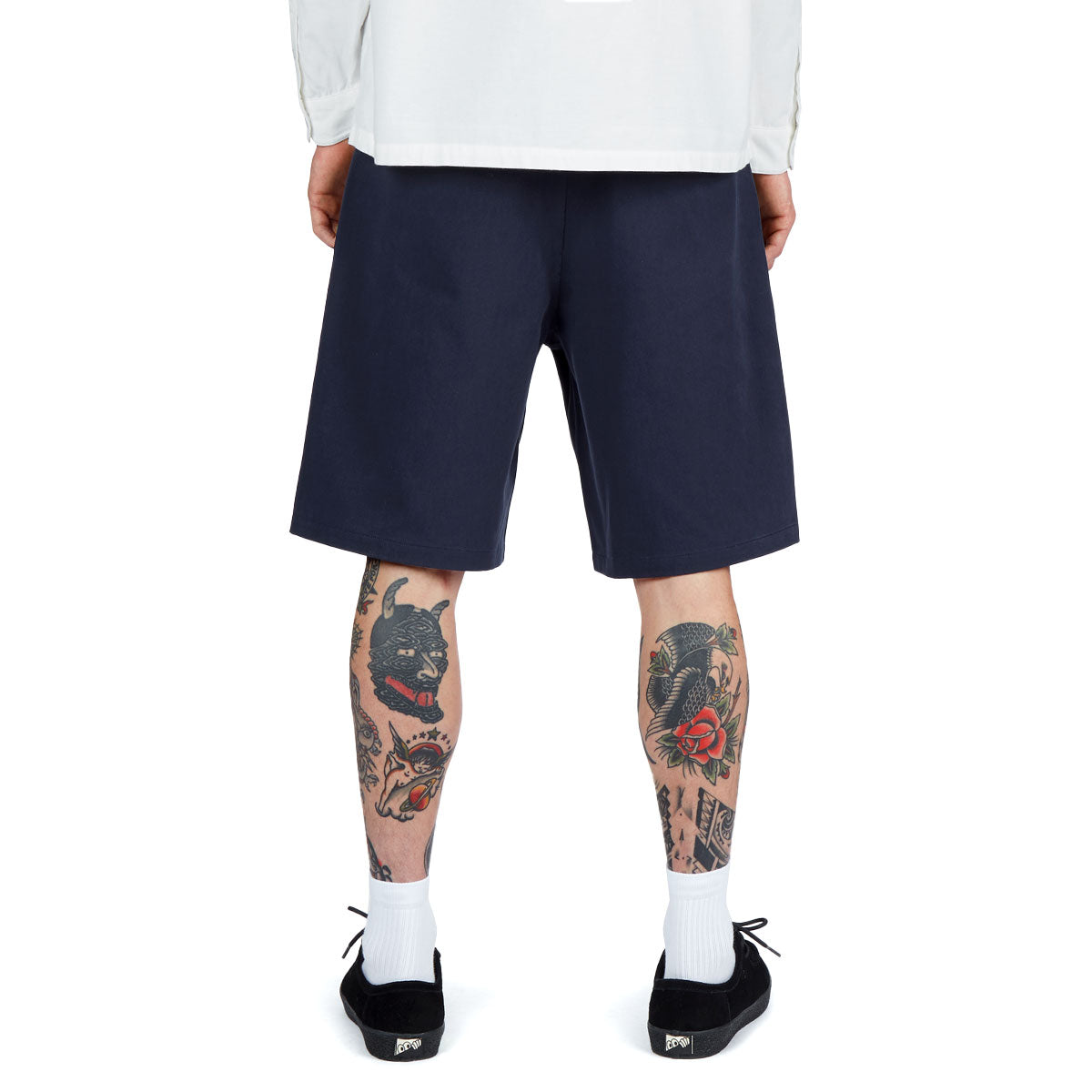 CCS Pleated Chino Shorts - Navy image 4