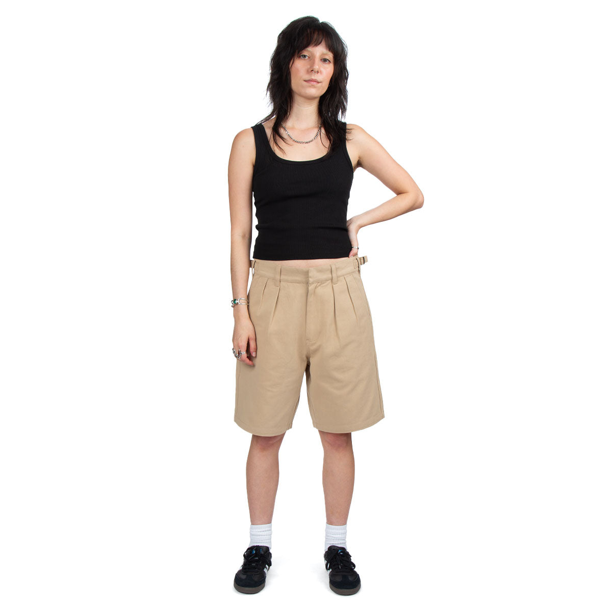 CCS Pleated Chino Shorts - Khaki image 4