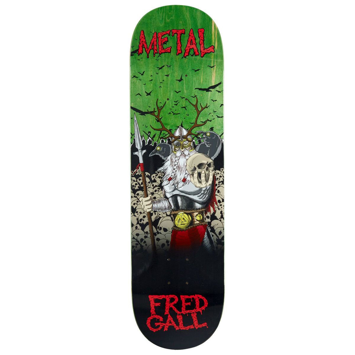 Metal Fred Gall Odin Skateboard Deck - 8.50