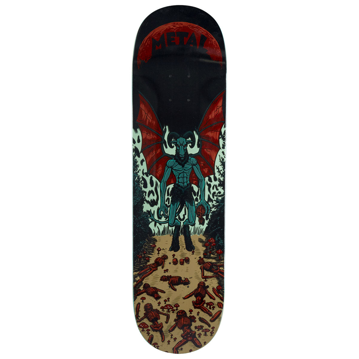 Metal Jersey Devil Skateboard Deck - 8.375