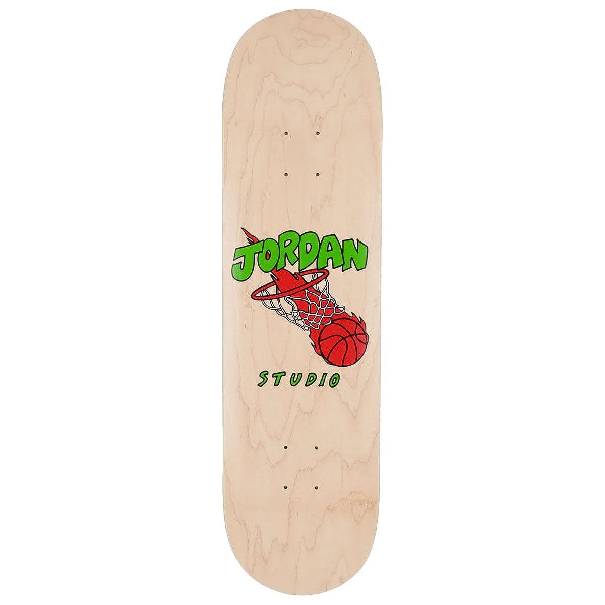 Studio Queijo Hoops On Fire Skateboard Deck - Wood - 8.50
