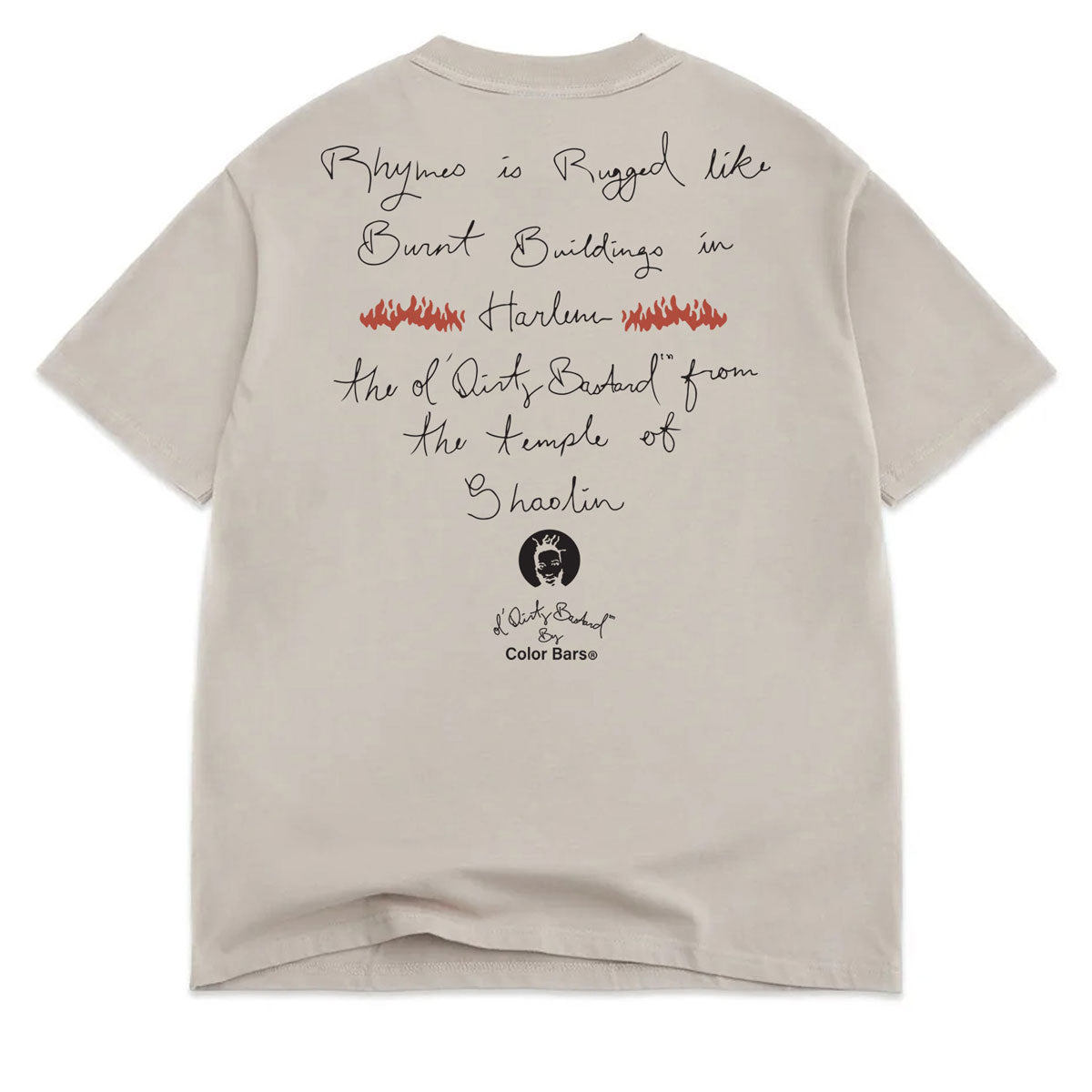 Color Bars x ODB Harlem T-Shirt - Tan image 2