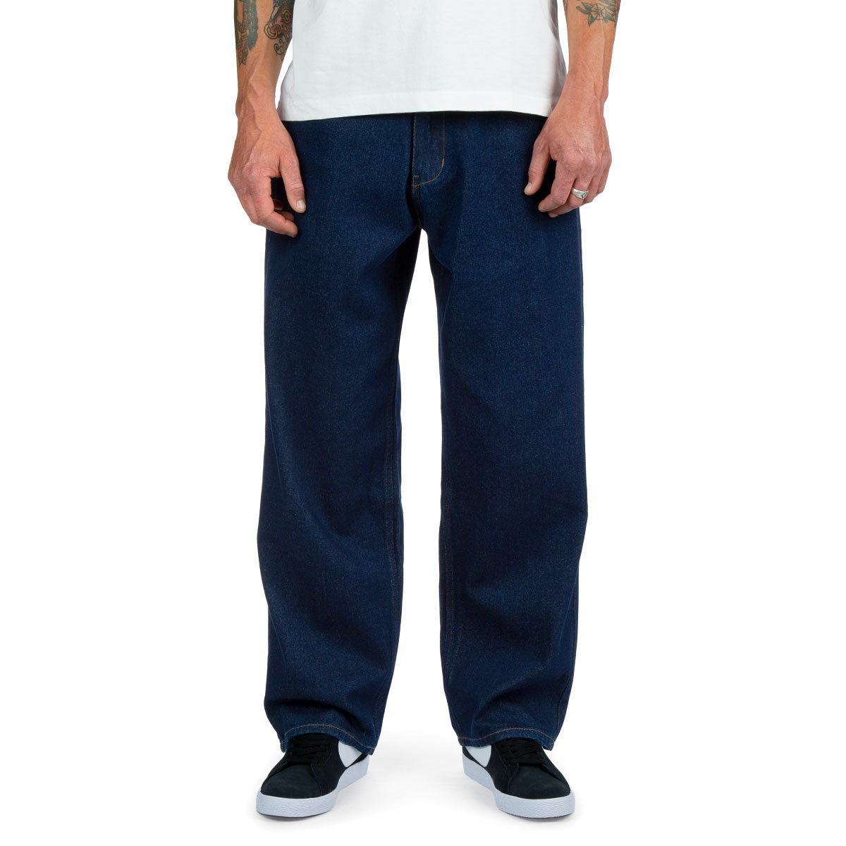 CCS Baggy Straight Denim Jeans - Overdyed Navy – Daddies Board Shop