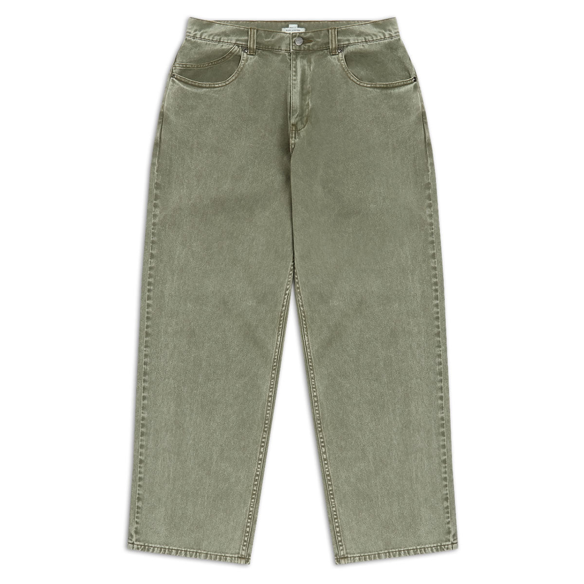 CCS Baggy Straight Denim Jeans - Faded Olive image 3