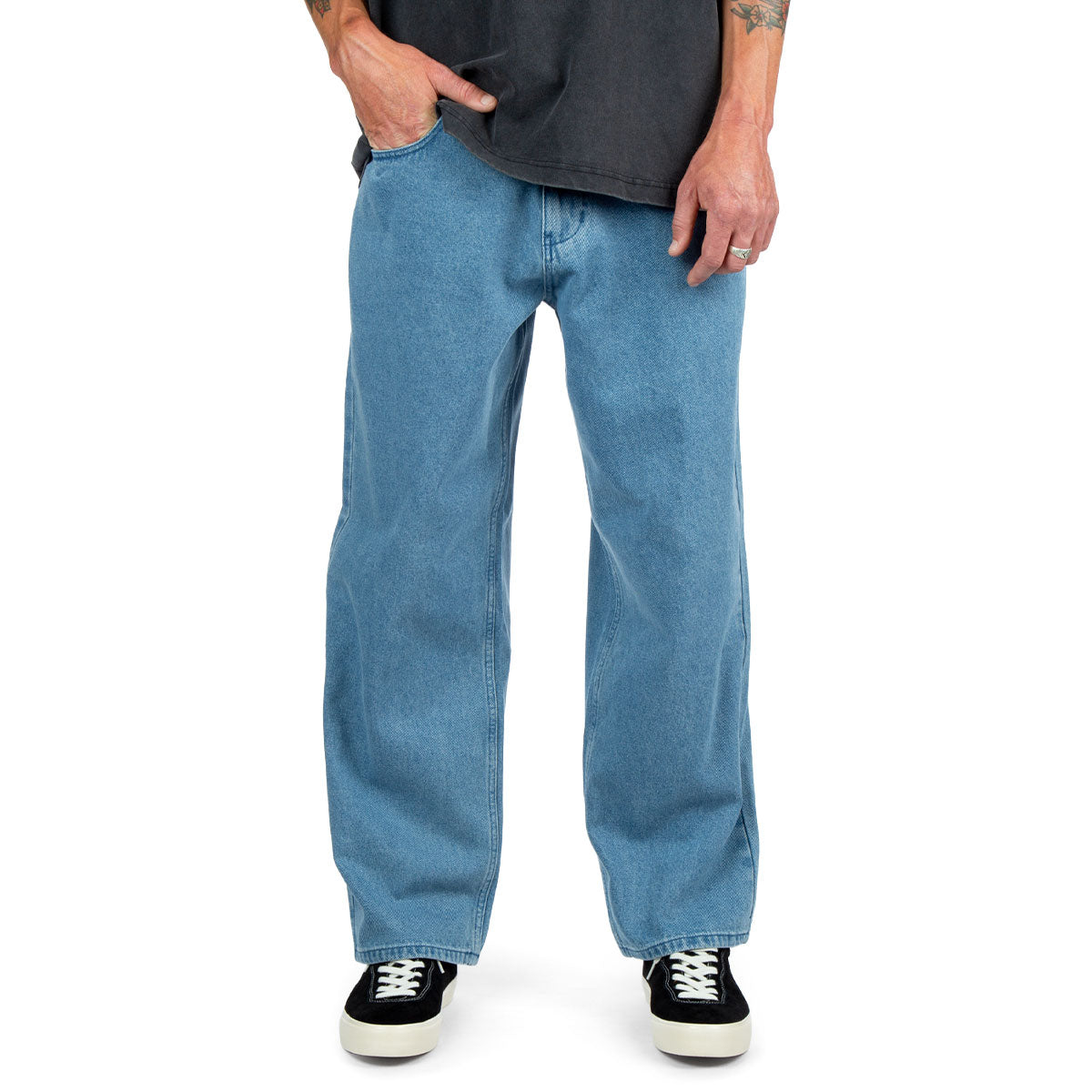 CCS Baggy Straight Denim Jeans - Rinsed Blue image 1
