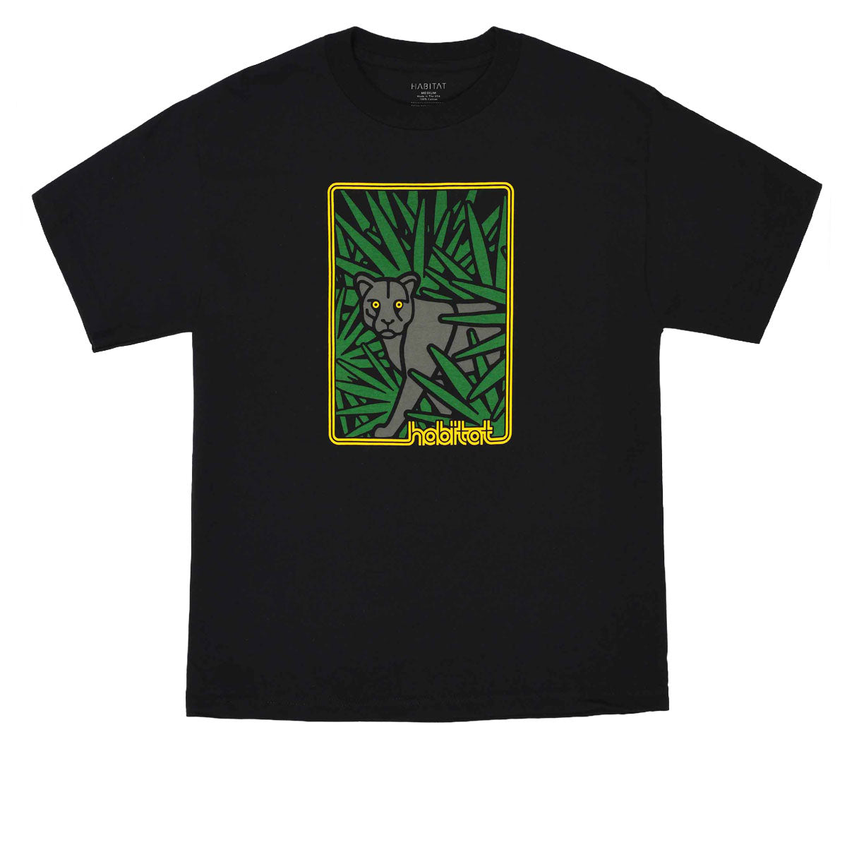 Habitat Night Cat T-Shirt - Black image 1