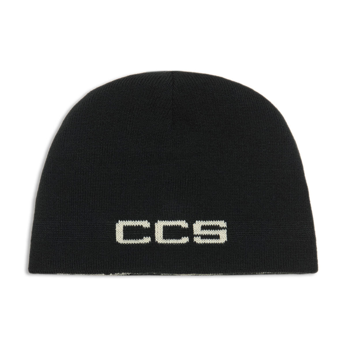 CCS Reversible Cow Skully Beanie - Black/Natural image 3