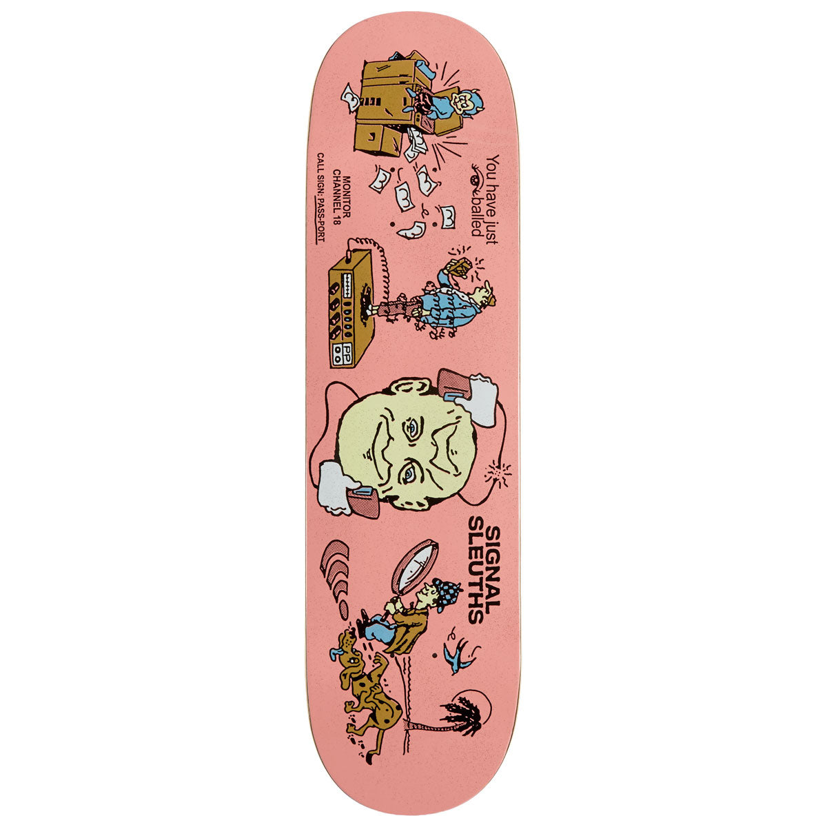Passport Eyeball Series Signal Sleuths Skateboard Deck - 8.375