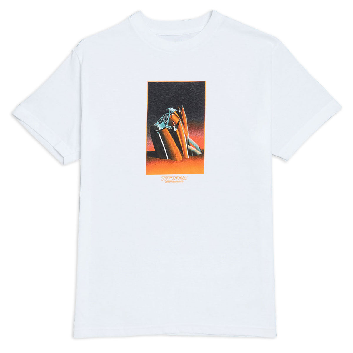 Traffic On The Beach T-Shirt - White image 1