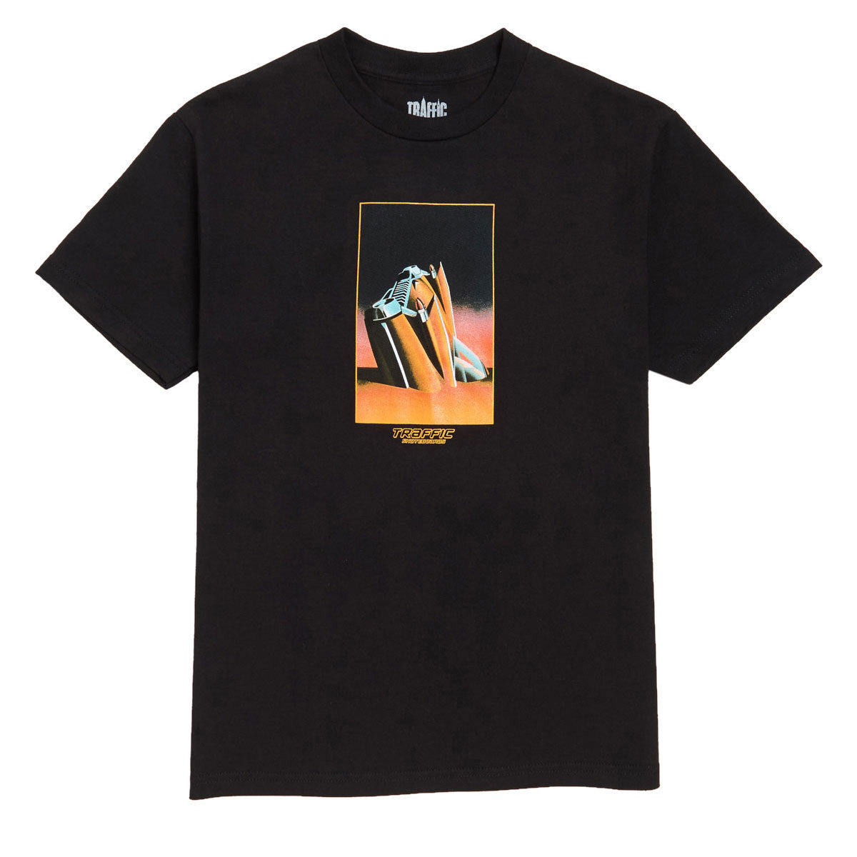 Traffic On The Beach T-Shirt - Black image 1