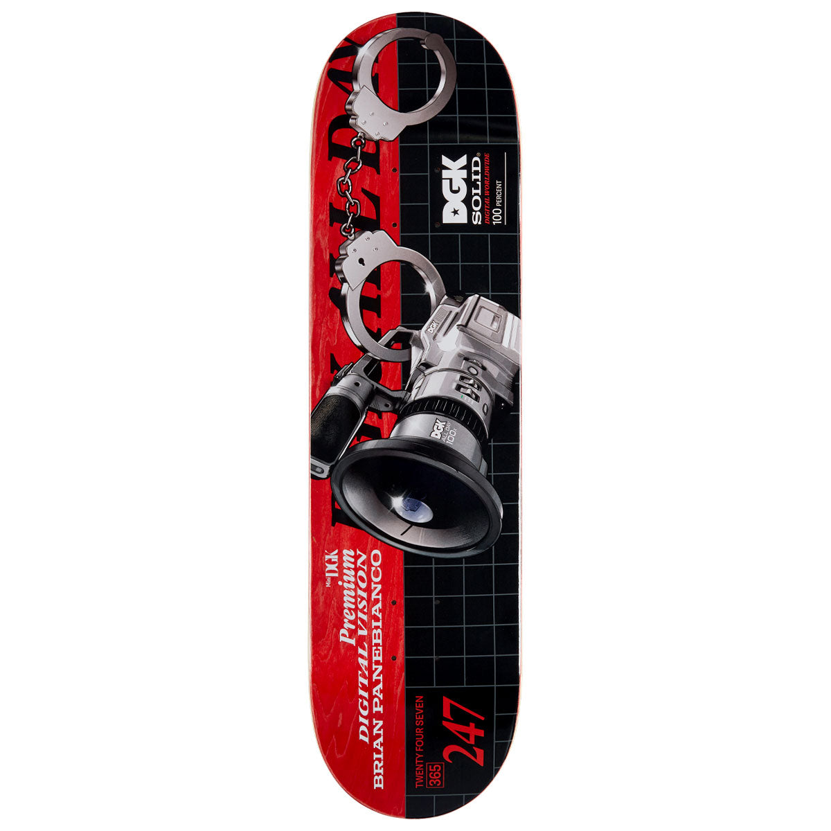DGK Premium Vision Panebianco Street Soldier Skateboard Deck - 8.25