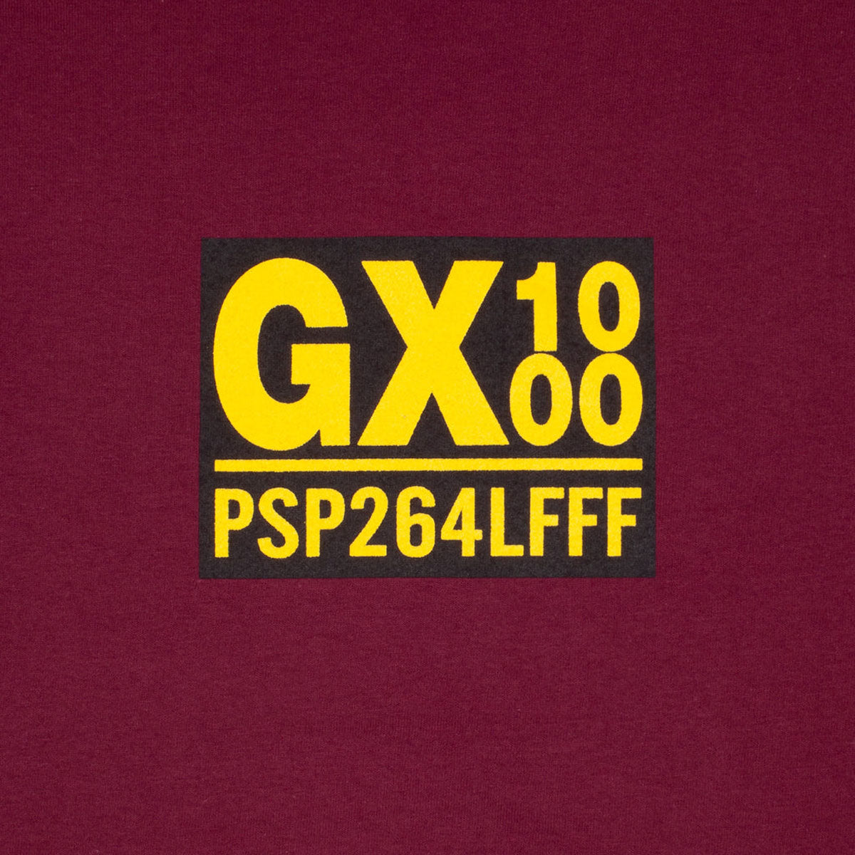 GX1000 PSP T-Shirt - Burgundy/Yellow Font image 2