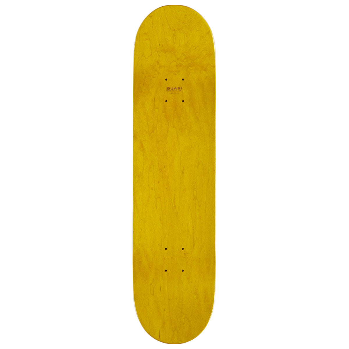 Quasi Lowercase Skateboard Deck - Yellow - 8.00