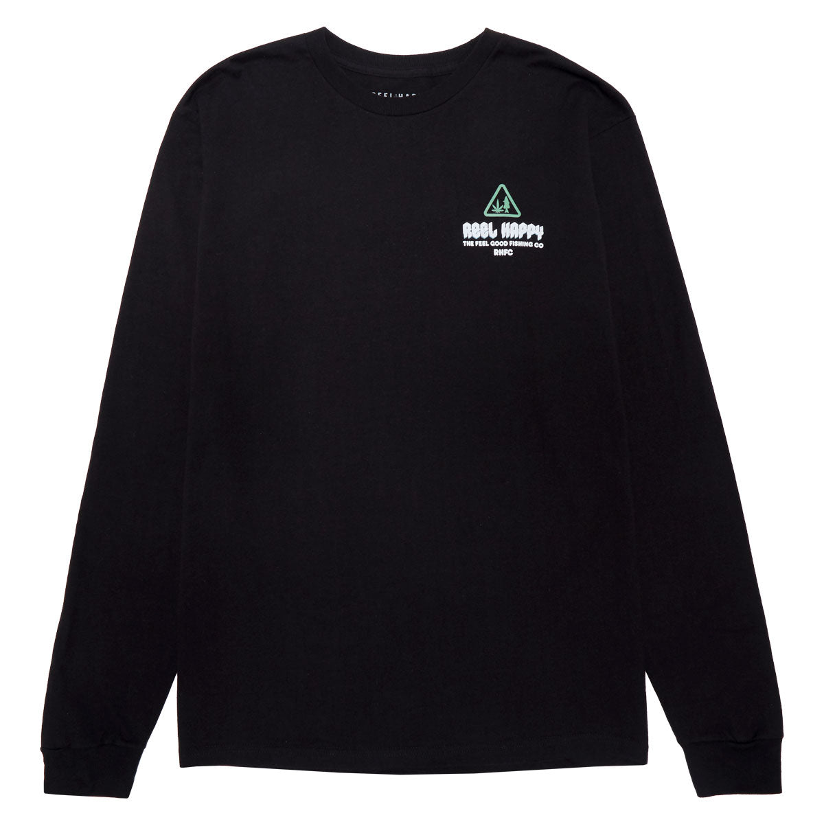 Reel Happy Smokey Vibes Long Sleeve T-Shirt - Black image 2
