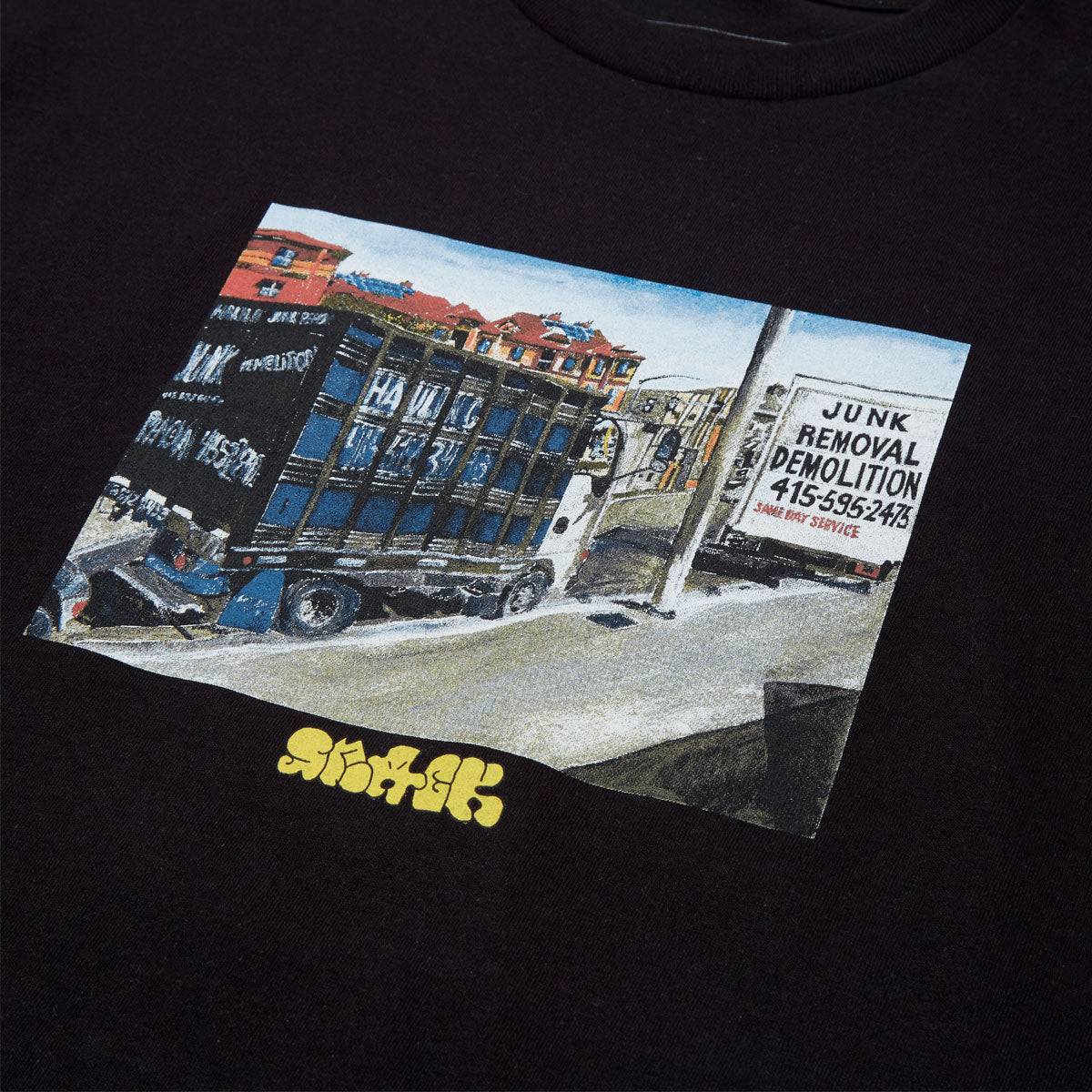 Snack Junk Removal T-Shirt - Black image 2