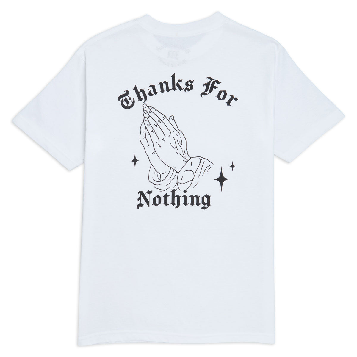Designer Trash Thanks For Nothing T-Shirt - White image 1
