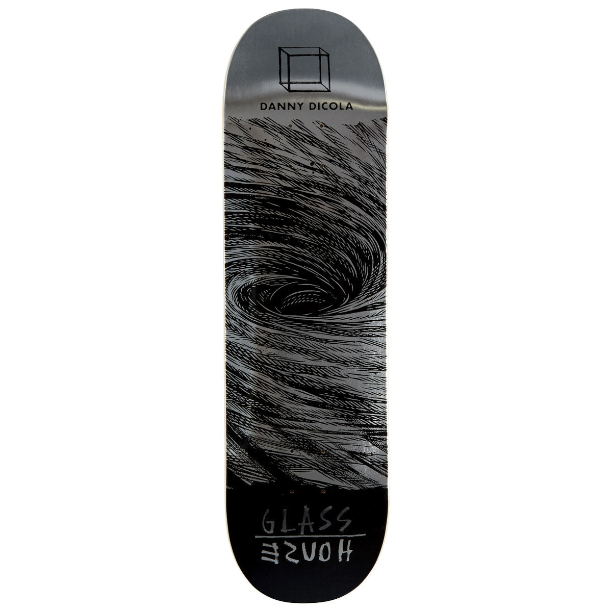 Glass House Dicola Abyss Skateboard Deck - Silver Foil - 8.675