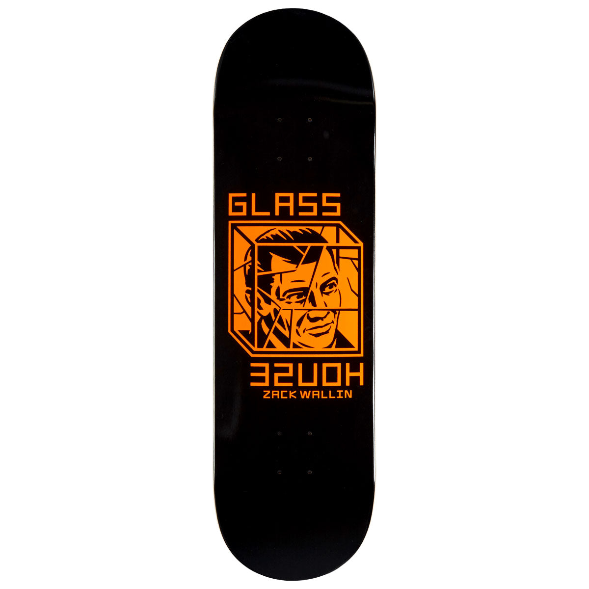 Glass House Wallin House Arrest Skateboard Deck - Flourescent Orange - 8.88