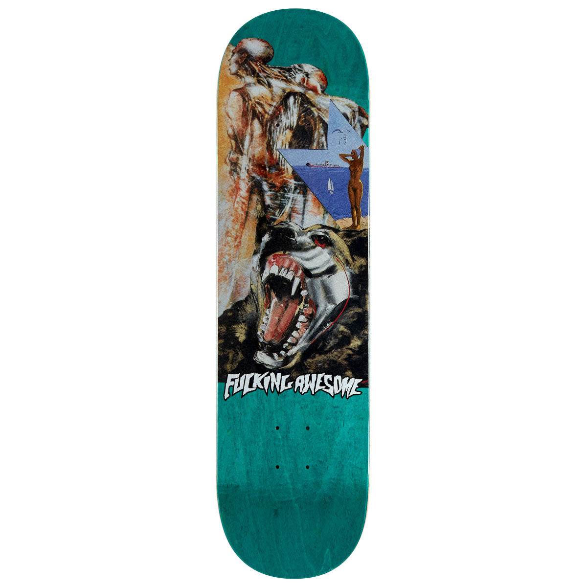 Fucking Awesome Jake Anderson Wolf Beach Skateboard Deck - 8.38