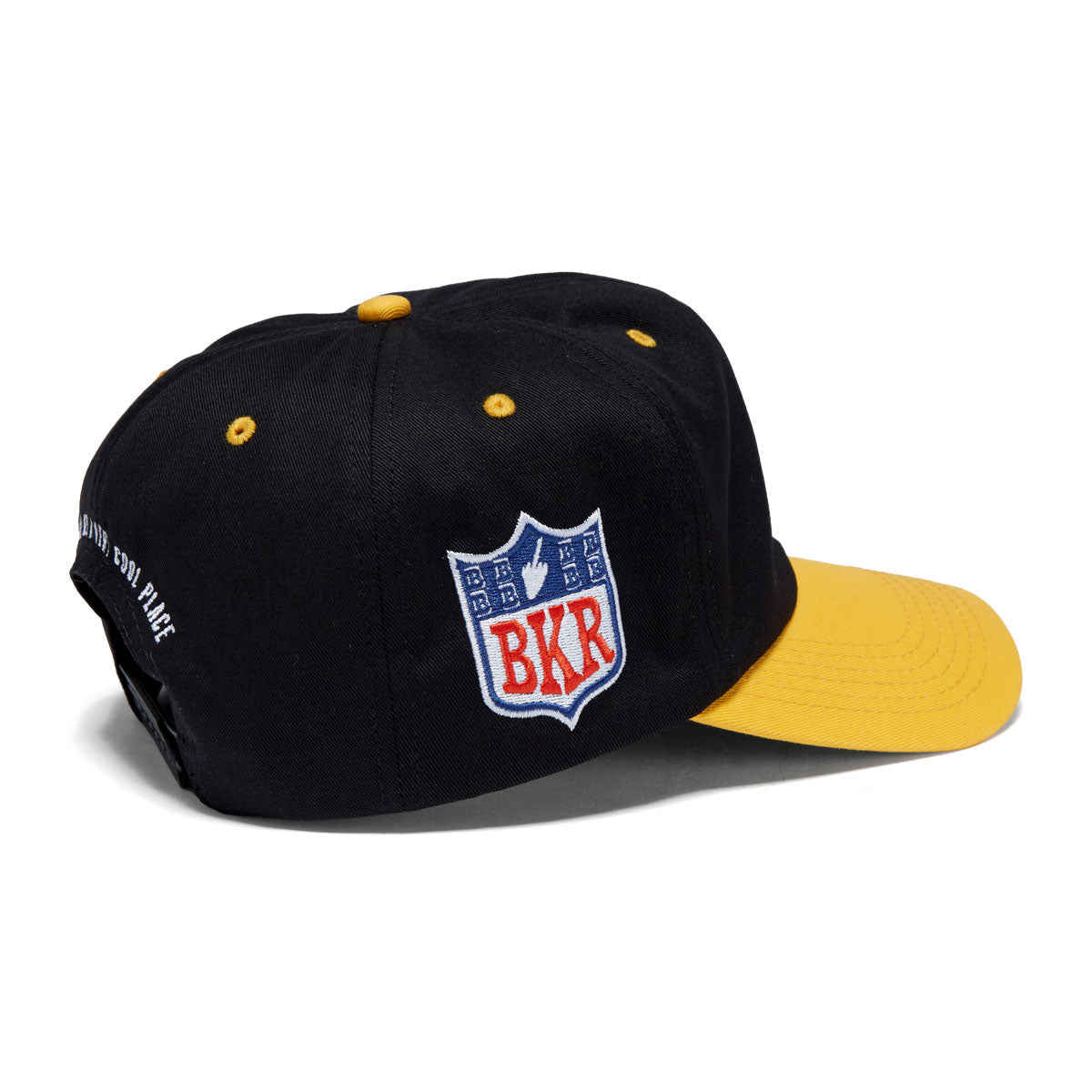 Baker Cool Place Snapback Hat - Black/Yellow image 3