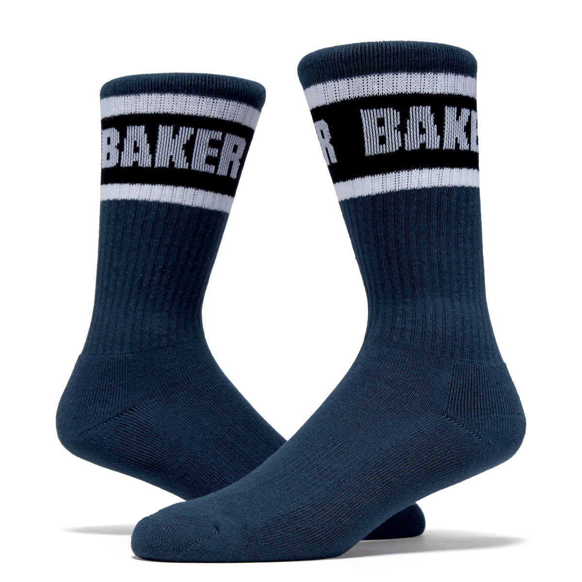 Baker Stripe Socks - Navy image 2