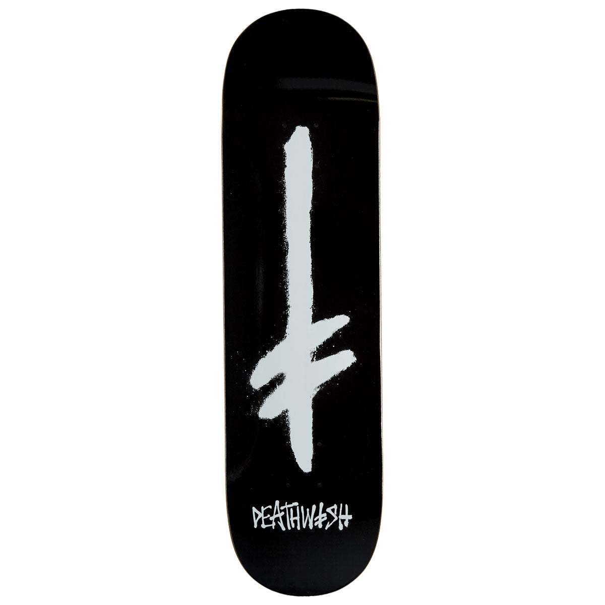 Deathwish Gang Spray Skateboard Deck - Black/White - 8.25
